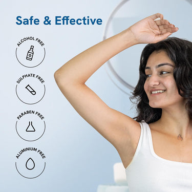 Be Bodywise 4% AHA BHA Underarm Roll On Deodorant | Watermelon Fragrance | With 1% Mandelic Acid, 2% Lactic Acid & Alpha Arbutin | Prevents Body Odour, Fades Pigmentation, Kills Bacteria | Alcohol & Aluminum Free | 50ml